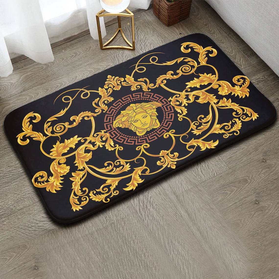 Medusa Tür Matte Luxus Marke Weiche Bad Teppich Bad Matte Küche Teppich Schlafzimmer Nachttisch Boden Matte Flanell Zimmer Eingang Türmatte