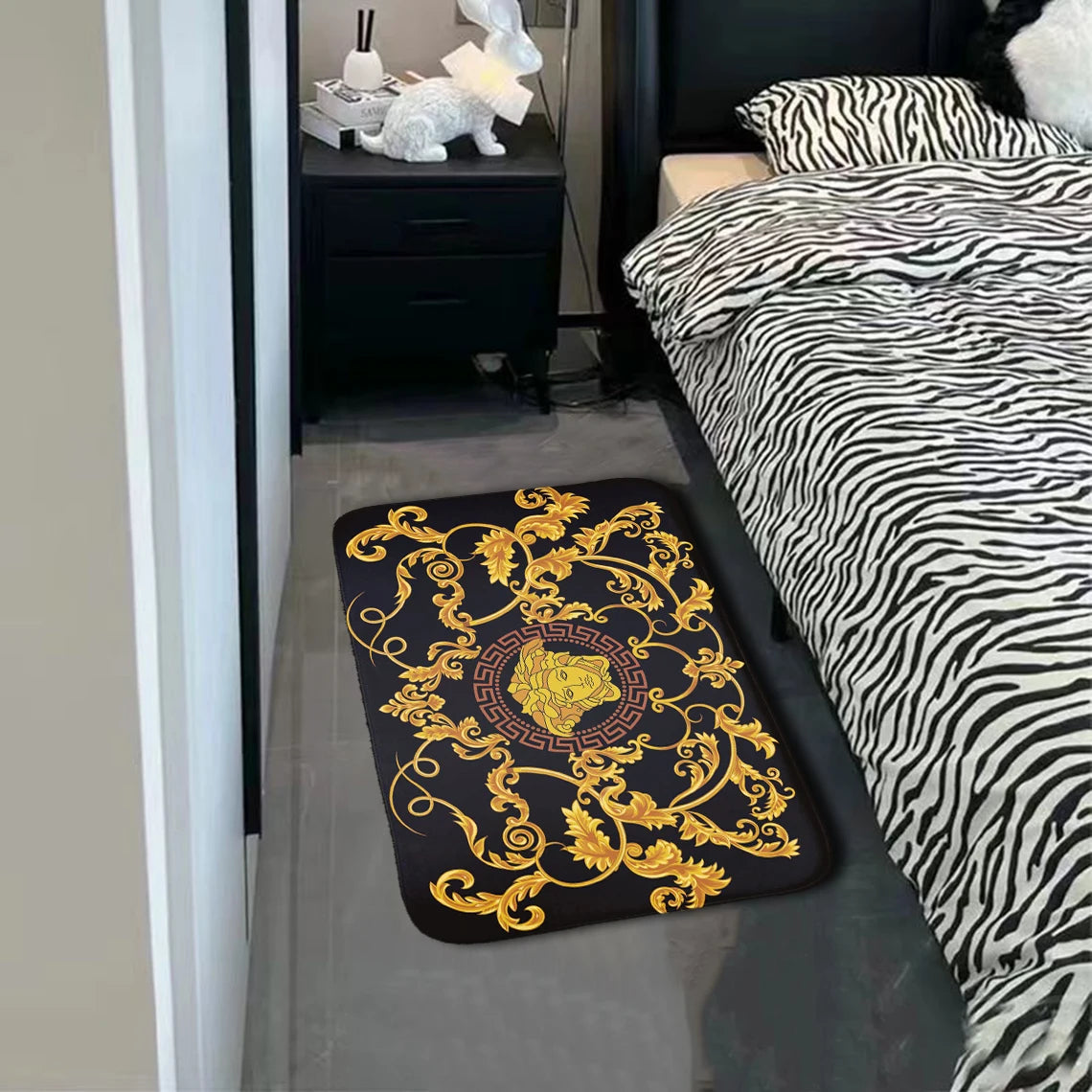 Medusa Tür Matte Luxus Marke Weiche Bad Teppich Bad Matte Küche Teppich Schlafzimmer Nachttisch Boden Matte Flanell Zimmer Eingang Türmatte